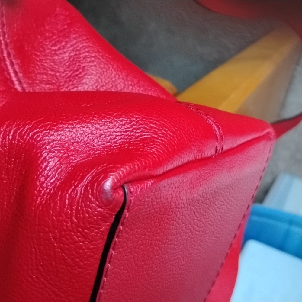 Kate Spade Red Leather Satchel - Picture 4 of 13